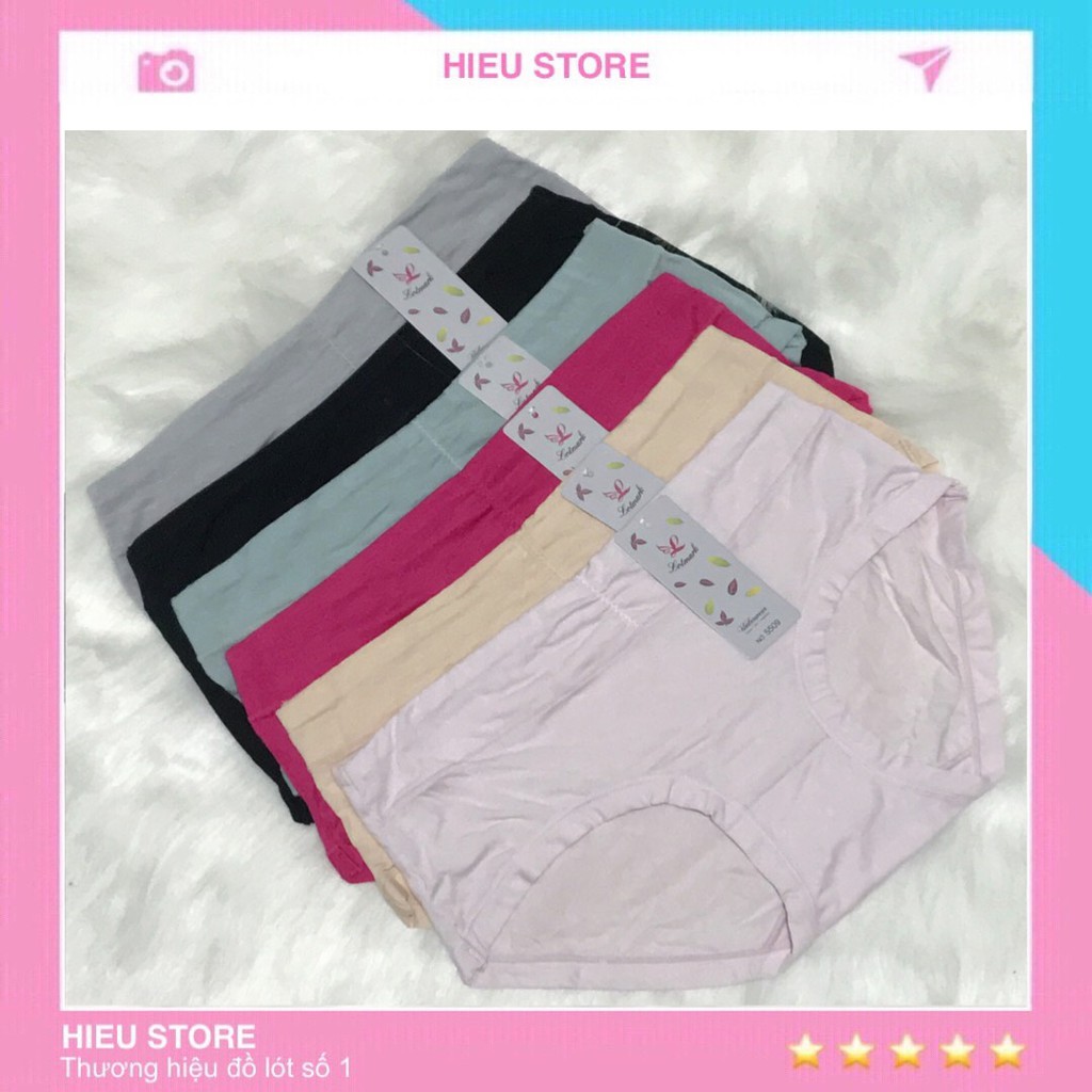 Combo Quần Lót Nữ Cotton 100% Thấm Hút Tốt Lưng Cao Mềm Mại Hieu Store24h - 5509