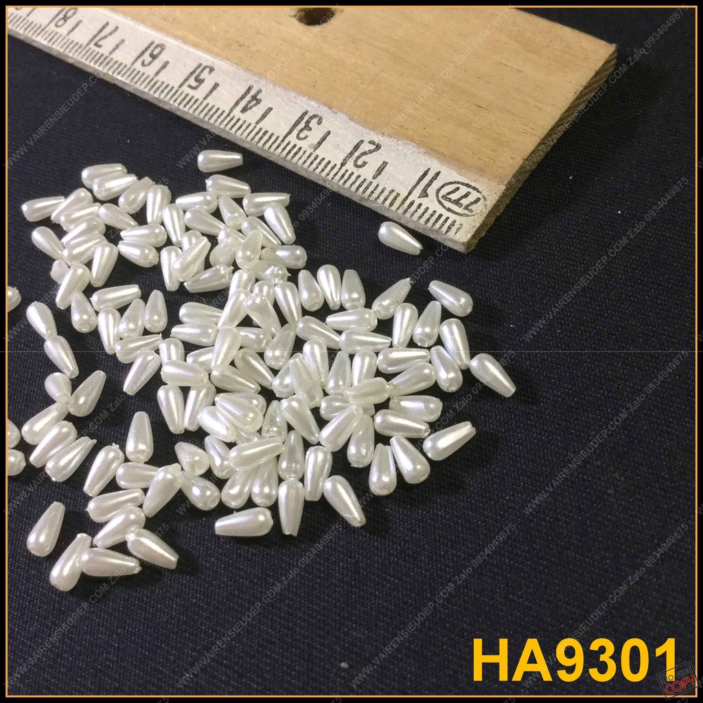 10 GRAM CƯỜM GẠO GIỌT NƯỚC 3 LY TRẮNG - HA9301