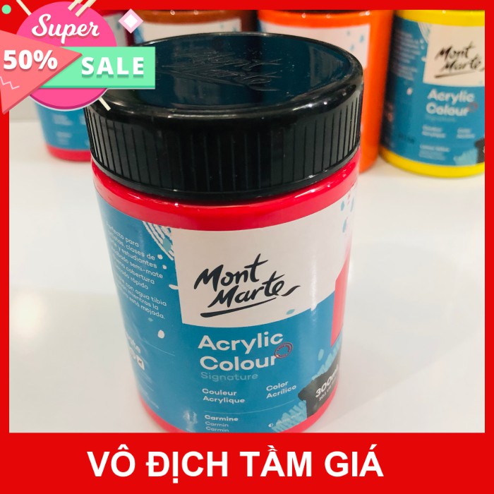 Màu acrylic Mont Marte 300ml - Màu chuyên dụng vẽ được mọi chất liệu