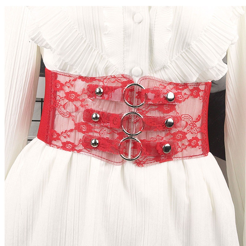 Đai Nịt Bụng Corset Ren Co Giãn Định Hình Eo Thon Cho Nữ