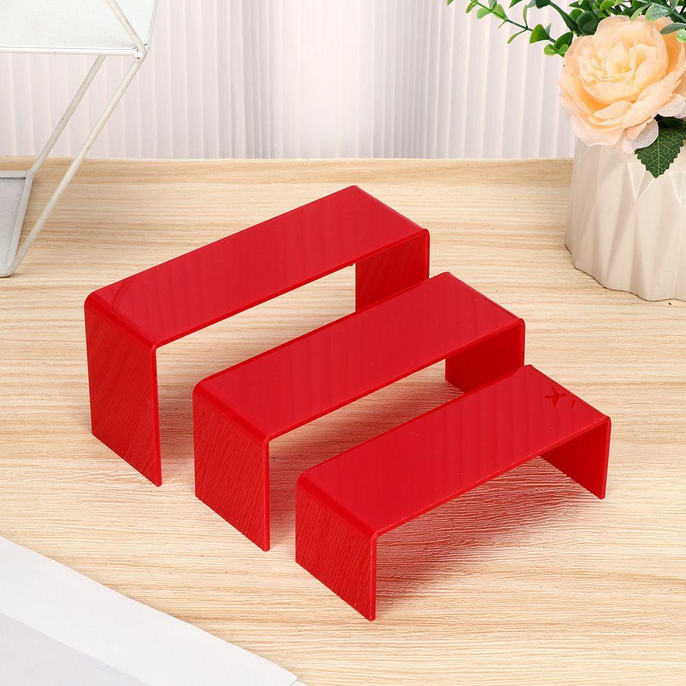 ME Kệ Trưng Bày Bánh Kẹo Hình Chữ U Màu Đen Bằng Acrylic Trong Suốt