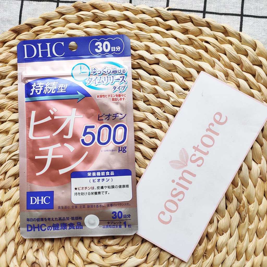 Viên Uống DHC Biotin Sustained Release Biotin 30 Ngày Hỗ trợ ngăn rụng tóc Cosin Store