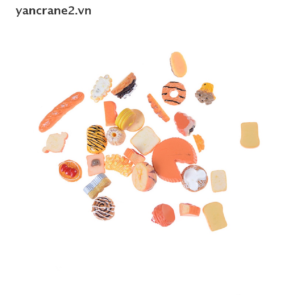 Set 10 Đồ trang trí Thức Ăn / Điện Thoại Mini Trang Trí Nhà Búp Bê DIY {yancrane2.vn}