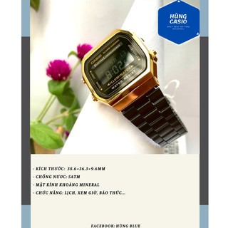 Đồng hồ nam nữ Casio A168 đủ màu sắc