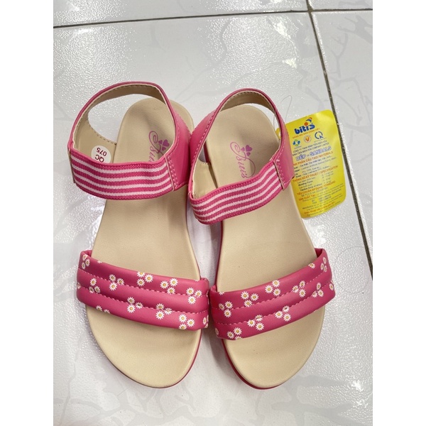 Giày sandal deps quai hậu bé gái màu Hồng lẻ size sale