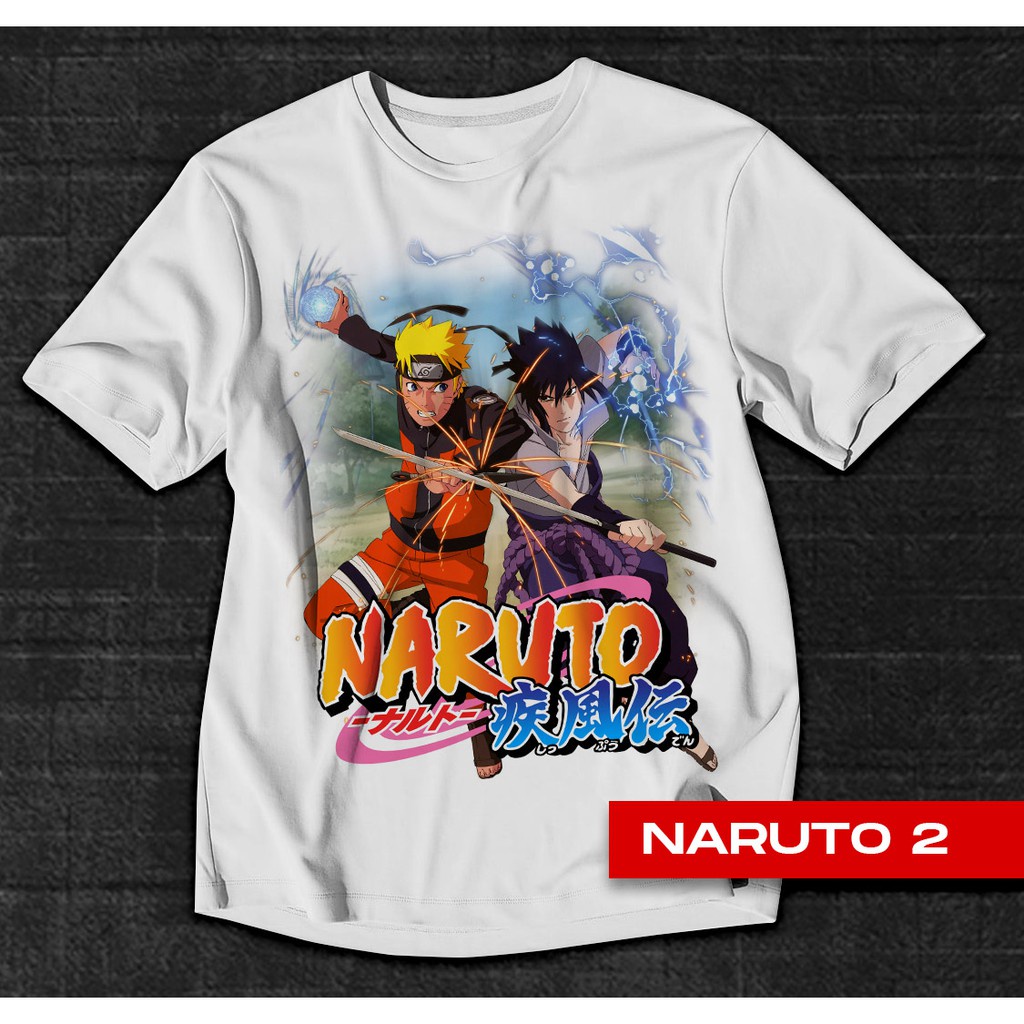 Áo Naruto-BST áo thun in hình Naruto Sasuke Sakura Anime cực chất