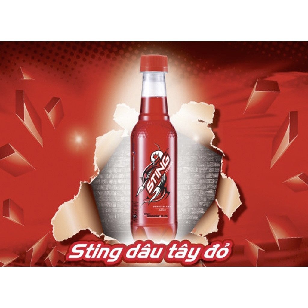 Sting dâu đỏ - 330ml - lốc 6 chai