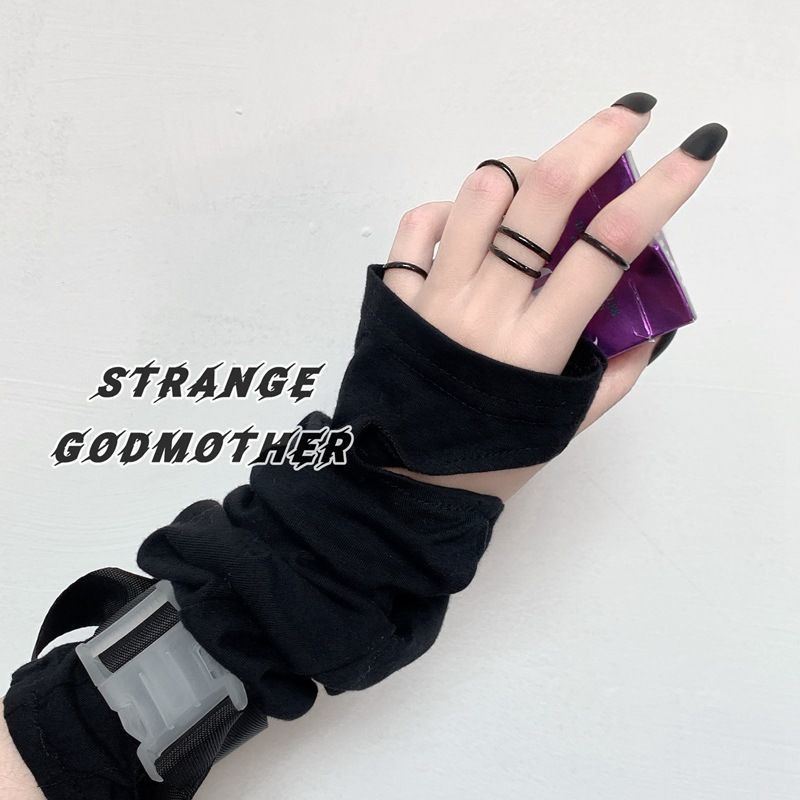 Ins Normcore Style Ring Women's Korean-Style Student Minimalist Adjustable Trendy Index Finger Ring Nfc Hip Hop Non-Fadi