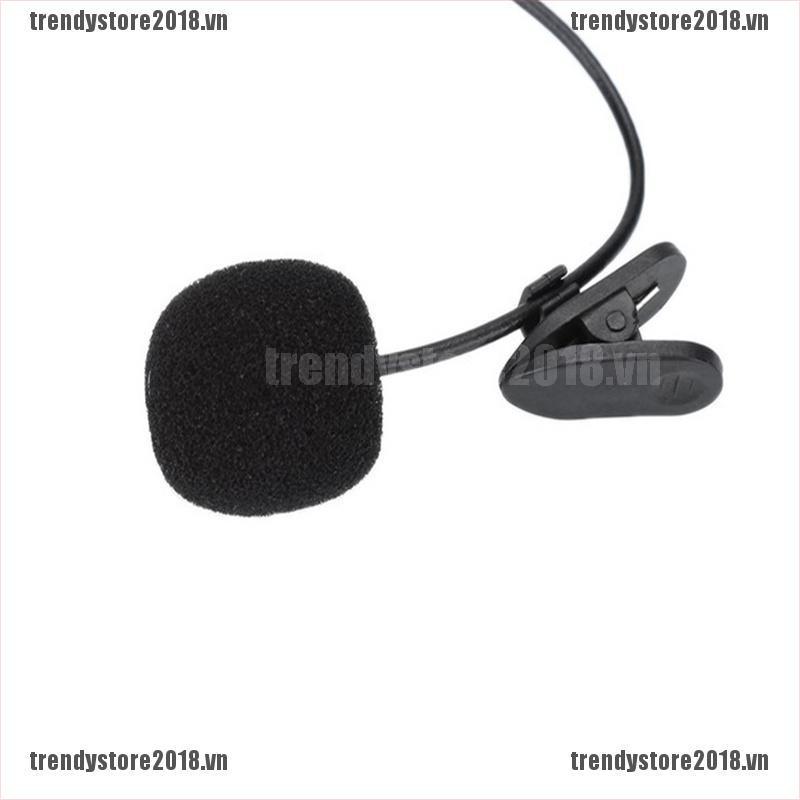 TREND 3.5mm Clip On Coat Lapel Microphone Hands Free Wired Condenser Mini Mic New