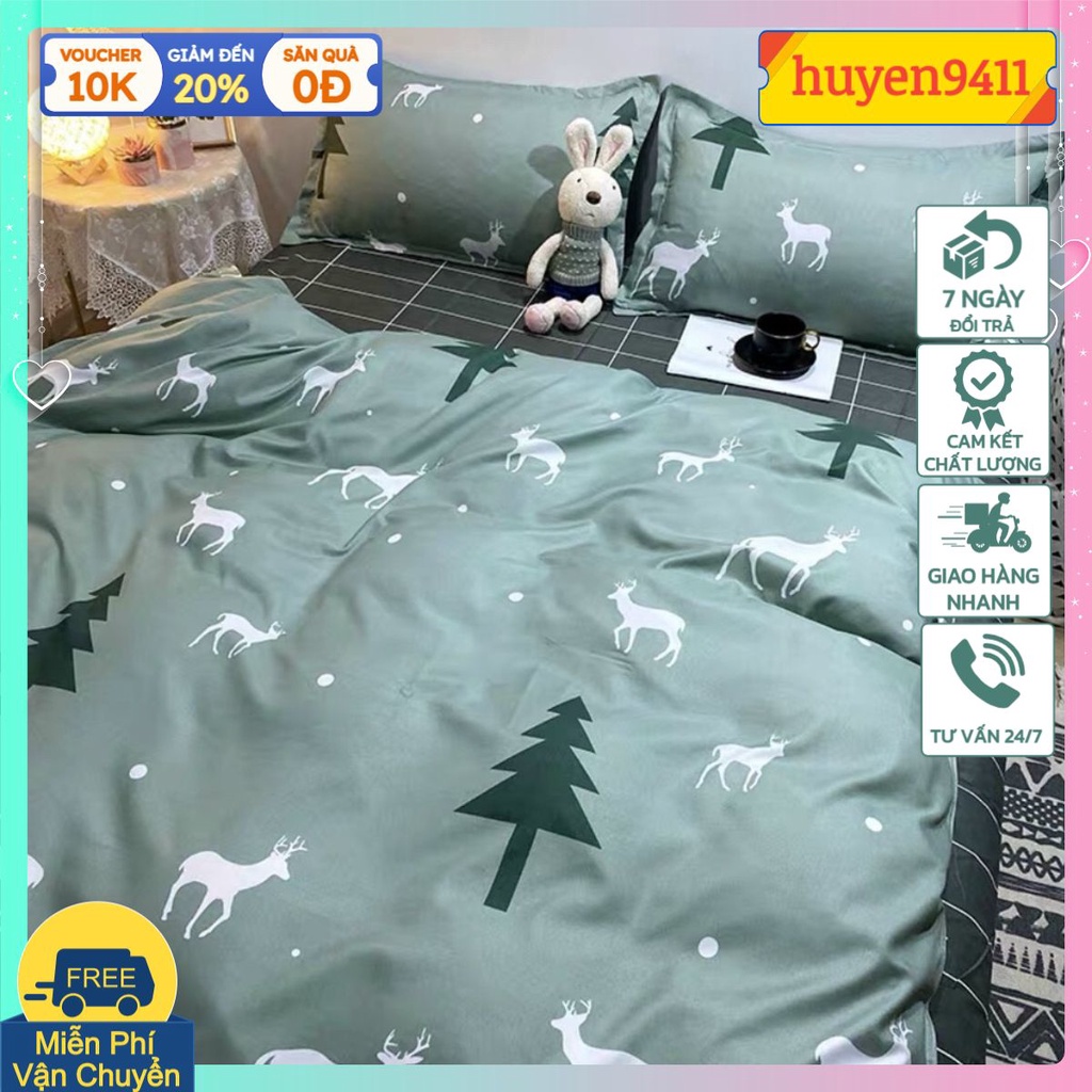 Ga bọc đệm 2mx2m2 bo chun xung quanh,vải mềm mịn,chọn mẫu thoải mái-mẫu cây thông xanh