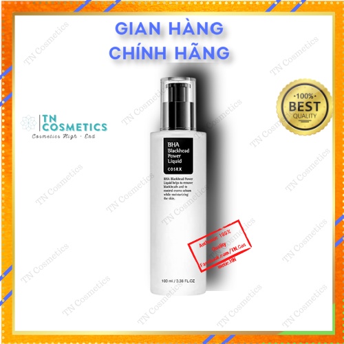 BHA Cosrx, Tẩy da chết hóa học COSRX BHA Blackhead Power Liquid, Tẩy tế bào chết Cosrx 100ML TDC1034