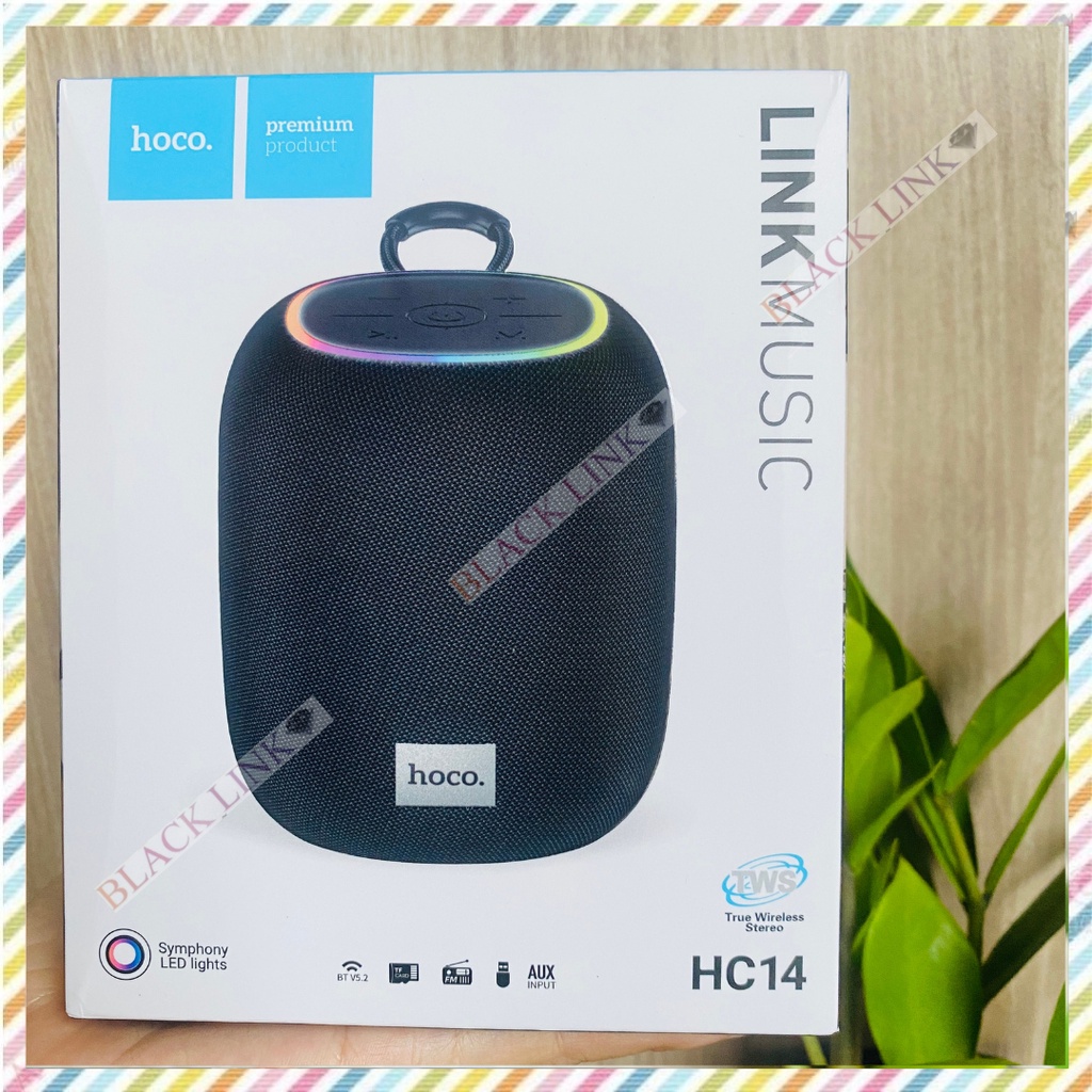 Loa Bluetooth HOCO HC14 Không Dây Chính Hãng Cao Cấp Bass Mạnh Đèn LED Theo Nhạc Loa Mini Cầm Tay Usb Thẻ Nhớ