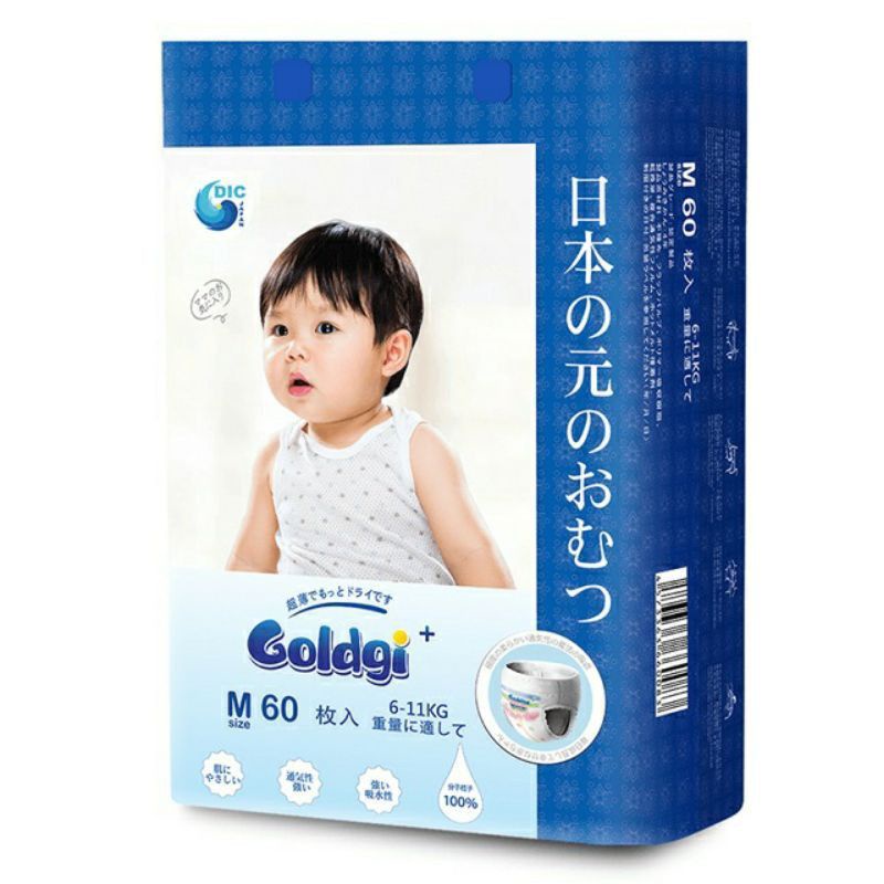 Bỉm Goldgi+/Goldgi X5 dán/quần NB92/S84/M60/M66/L48/L56/XL44/XXL32