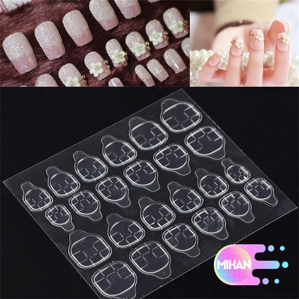 [Hàng mới về] Miếng dán hai mặt nối móng tự làm thiết kế trong suốt siêu mỏng