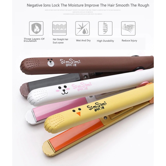 Máy Là Tóc Mini Kute - Make Time - Uốn Duỗi Tóc Đa Năng - Nhỏ Gọn - Tiện Lợi - Làm Nóng Nhanh - Bảo Hành 1 Đổi 1