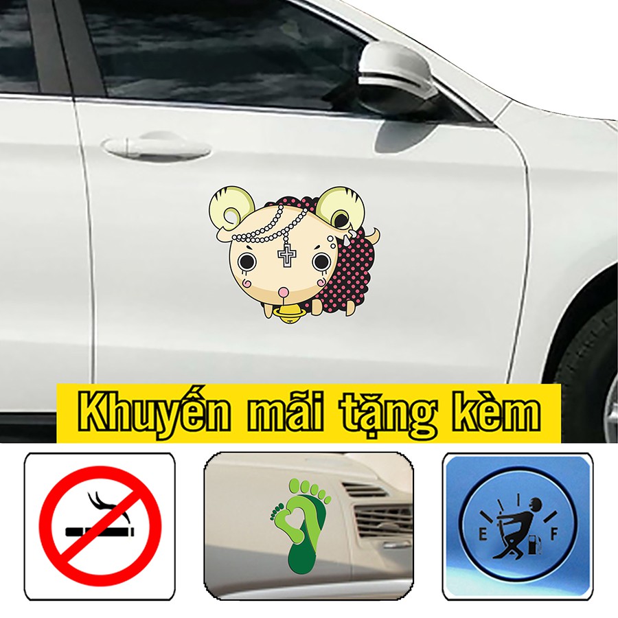 [Sale]-Sticker, tem dán sườn xe hơi phong cách độc đáo