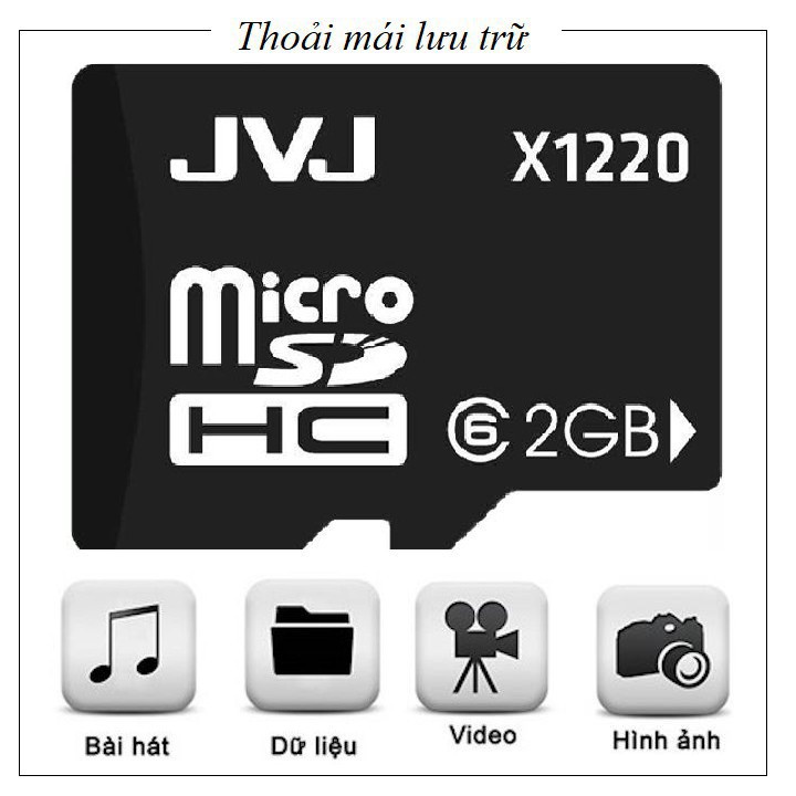 PR7 Thẻ nhớ 2G JVJ C10 tốc độ cao microSDHC 5