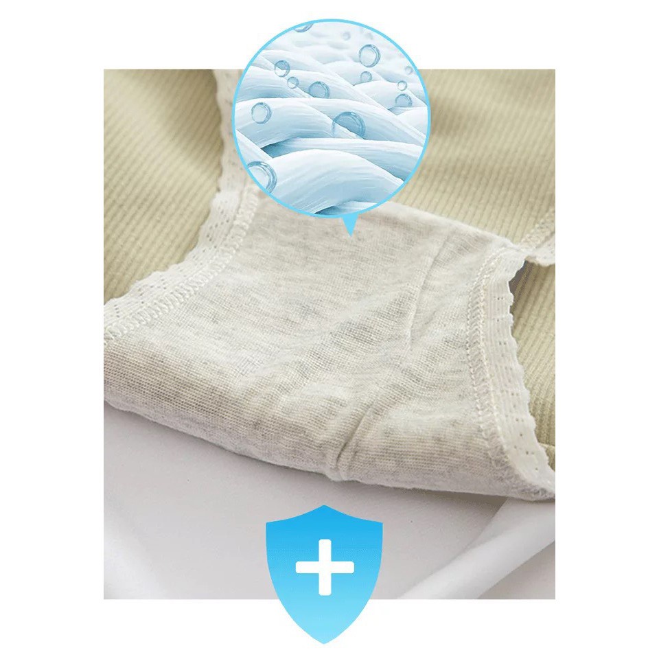 Quần Lót Nữ - Quần Lót Nữ Cotton gân tăm viền ren mềm mại kháng khuẩn tôn dáng sexy mẫu DAN STORE L1011