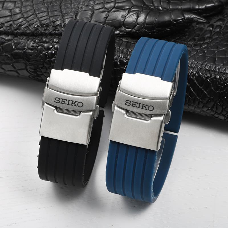Seiko không. 5 dây cao su SEIKO No. Bộ 5 Dây Đồng Hồ Bằng Silicone Chống Thấm Nước Và Mồ Hôi Kích Thước 20 22mm
