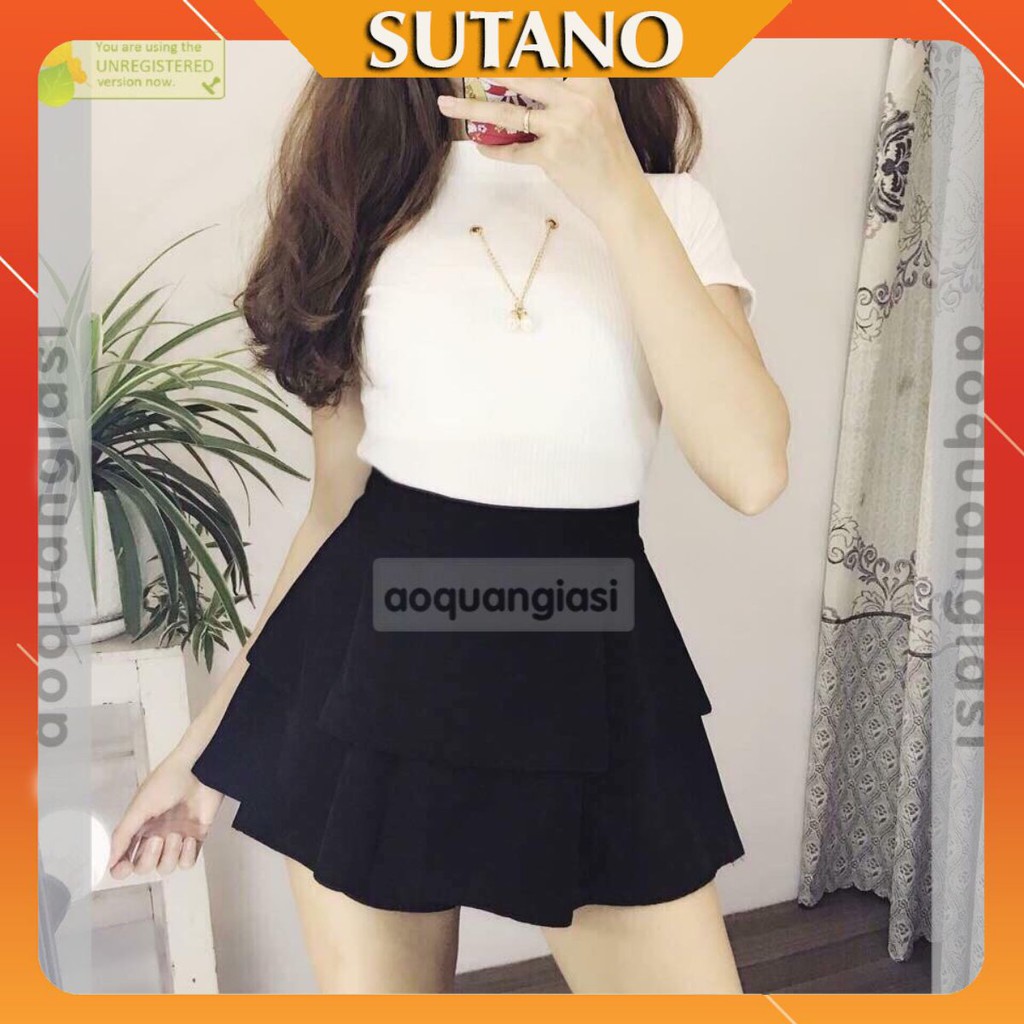 Chân váy thời trang nữ 2 tầng ngắn xòe siêu hot-CV56 SUTANO | BigBuy360 - bigbuy360.vn