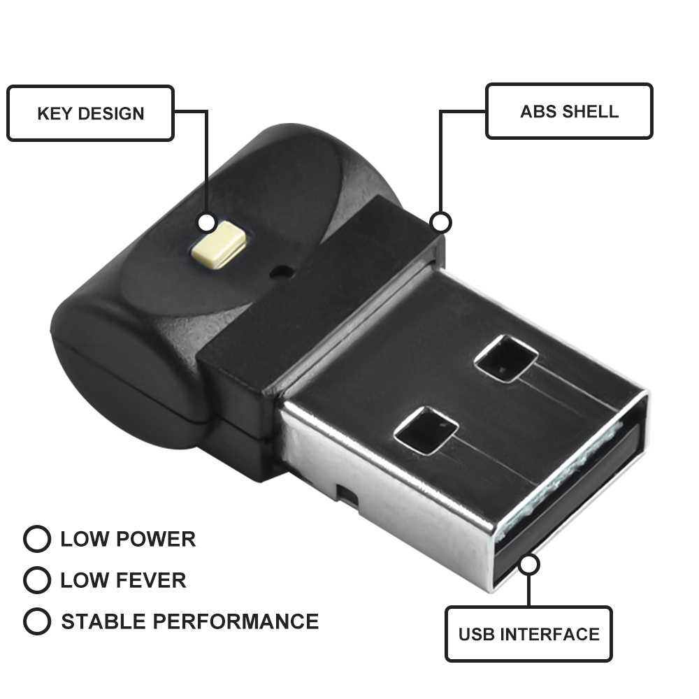 Đèn LED USB Không Dây Trang Trí Nội Thất Xe Hơi
