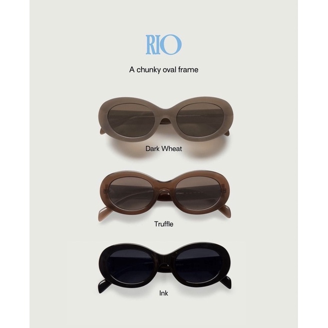 Kính Mát Sunnies Studios Chống Tia Uv400+Ảnh Thật