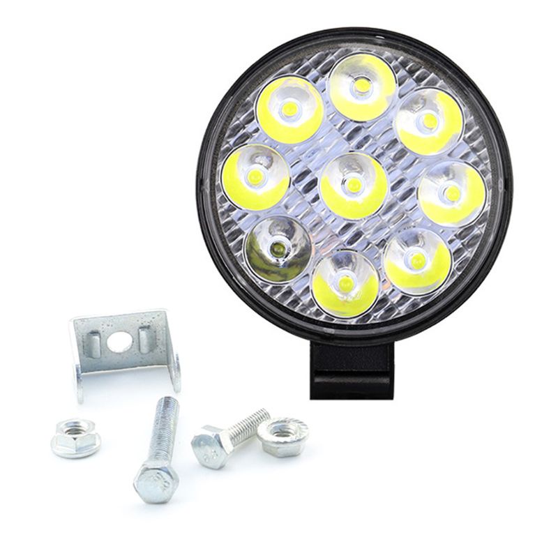 Thanh đèn LED mini 27W 12V 24V ánh sáng trắng cho xe hơi xe tải