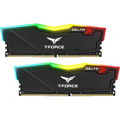 Ram Máy Tính TEAM T-Force Delta RGB DDR4 8GB-16GB Bus 3200Mhz White/Black