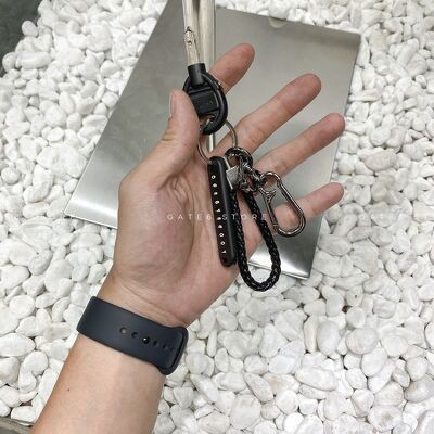 Bộ móc chìa khóa chống thất lạc 4 chi tiết, móc treo khóa đính kèm bảng 60 số điện thoại tự chọn GATE6 - #4674