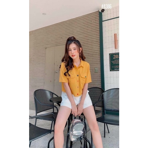 [HÌNH THẬT]  Áo sơ mi from cộc tay rộng hai túi to hot bigsize✔️GIÁ HUỶ DIỆT✔️ (có size )
