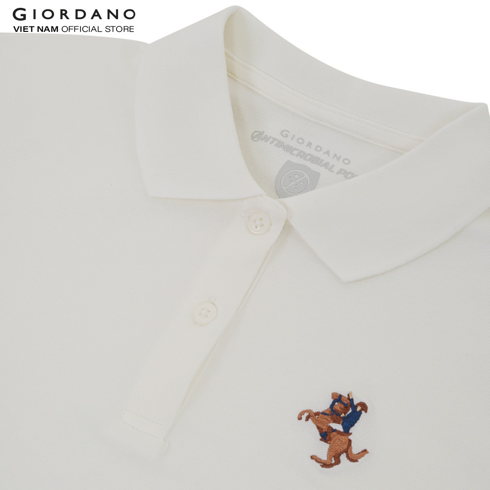 Áo Thun Có Cổ Polo Nam Thêu Logo Napoleon Công Nghệ Kháng Khuẩn Giordano 01011251
