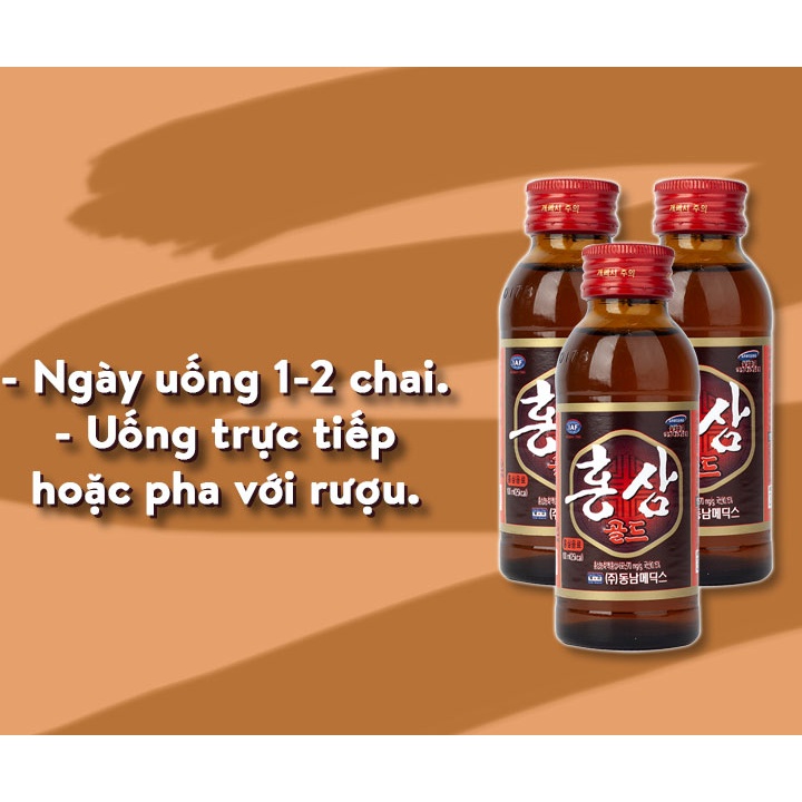 Combo 10 Chai Nước Hồng Sâm Chong Kun Dang Korea Red Ginseng 100ml/chai - K2V Shop