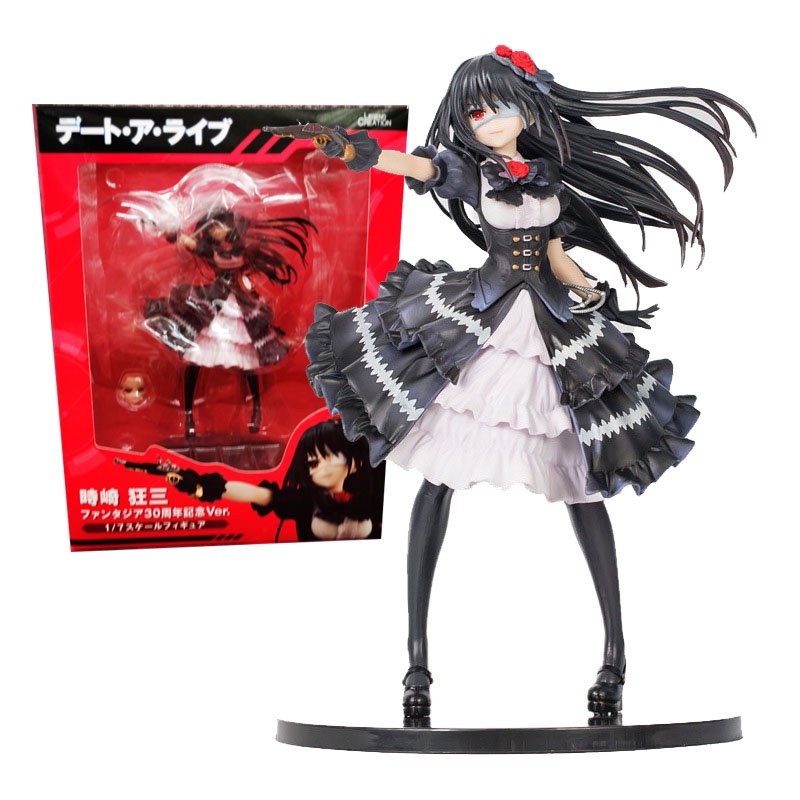 Đồ Chơi Mô Hình Nhân Vật Tokisaki Kurumi Trong DATE A LIVE Kích Thước 23CM Thay Đổi Mặt Màu Đen Phong Cách Retro Kỷ Niệm 30 Năm