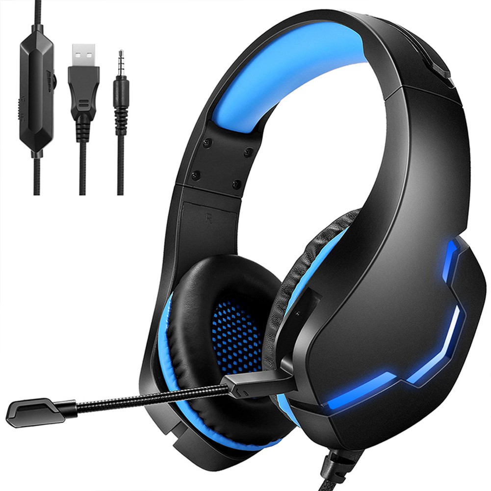 Tai Nghe Chơi Game J10 Có Mic Và Đèn Led Cho Xbox One Ps4 Pc | BigBuy360 - bigbuy360.vn