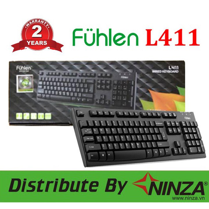 Bàn phím gaming có dây Fuhlen L411 - Chính hãng Ninza