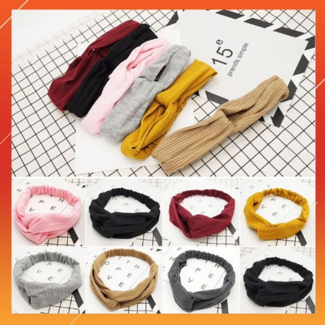 Băng đô rửa mặt &lt;3 FREESHIP &lt;3 Băng đô turban gân tăm tiện dụng