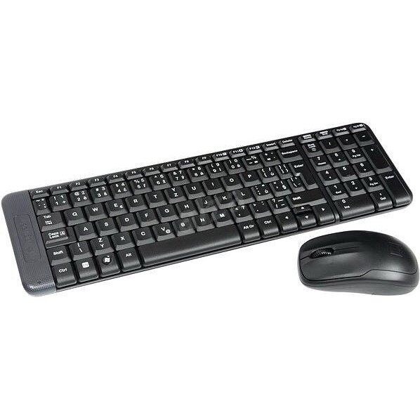 Bộ bàn phím và chuột không dây Logitech mk220