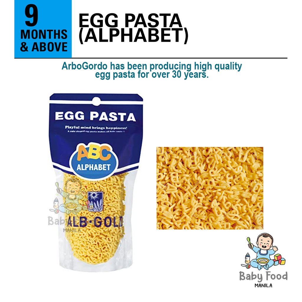 Mì Nui Trứng Alb.Gold Egg Pasta Nhật Bản Cho Bé Ăn Dặm Từ 8M