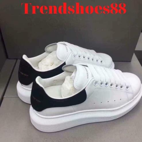 NEW Giày 𝐌𝐂 𝐐𝐔𝐄𝐄𝐍 ⚡️𝐒𝐢ê𝐮 𝐑ẻ⚡️ Giày MCQ Độn Đế 5 Phân Màu Trắng Gót Nhung nam nữ Hot Trend full box bill . .