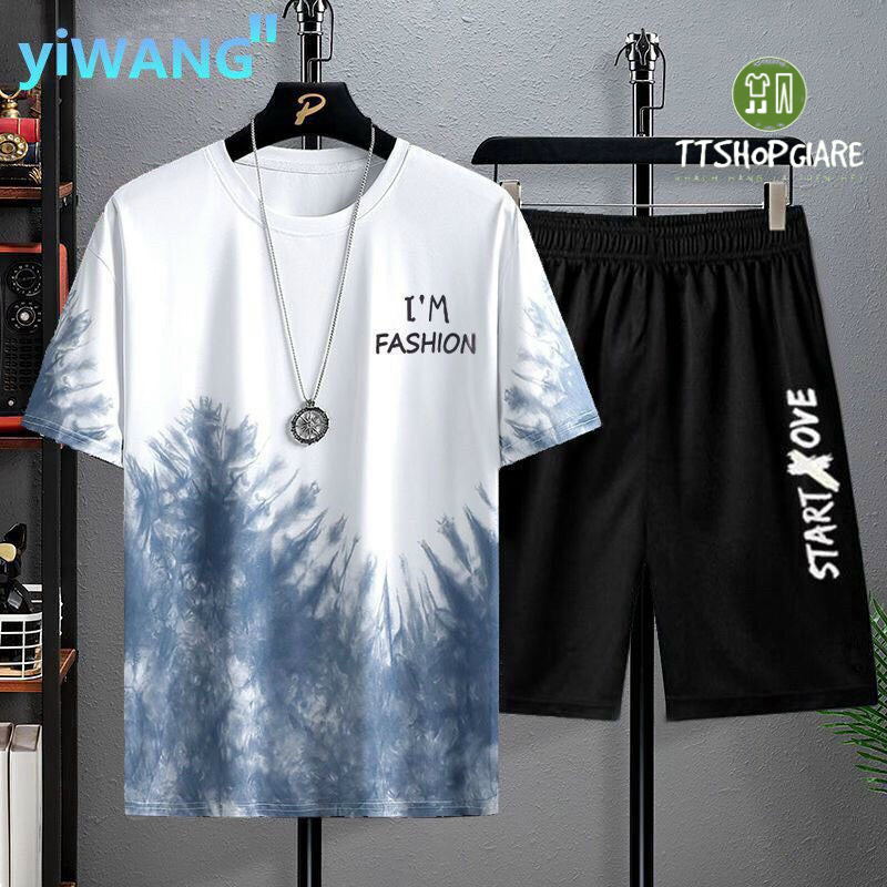 Bộ Thể Thao Loang phối Màu Chất Thun Lạnh Mềm Mịn, Không Ra Màu