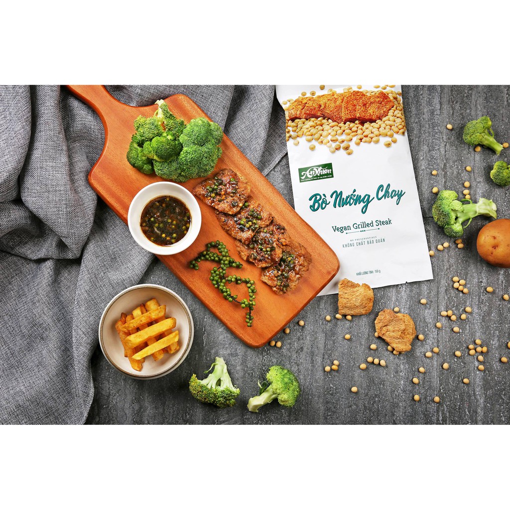 [HÀNG CÔNG TY] Bò Nướng Chay An Nhiên, Thịt Chay, Thực Phẩm Chay Dinh Dưỡng, Thuần Chay Healthy, Đồ Ăn Chay