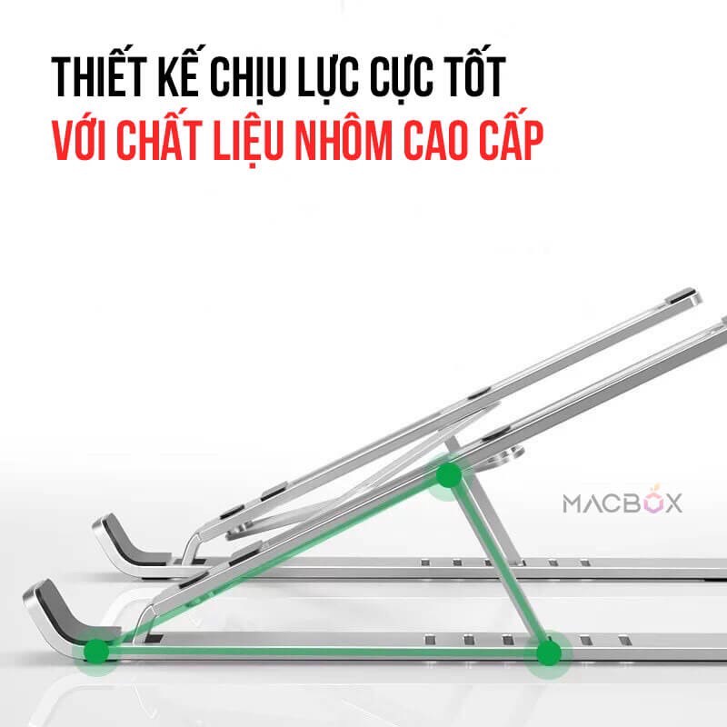 Giá đỡ Laptop – Laptop Stand – Laptop Macbo.ok Ip.ad ….Hợp kim nhôm – Tản nhiệt – Gấp gọn
