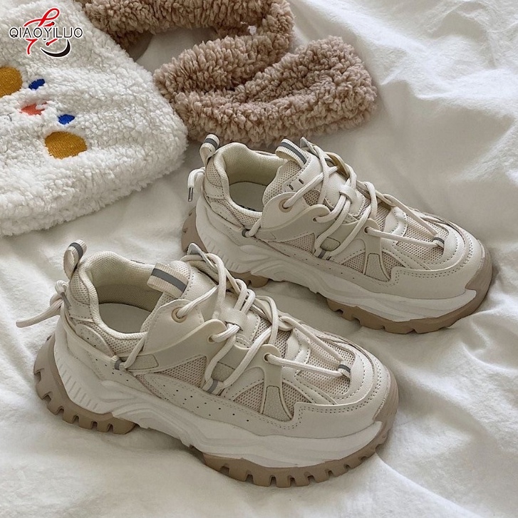 Giày thể thao QIAOYILUO đế dày mềm thoáng khí thời trang Hàn Quốc dành cho nữ