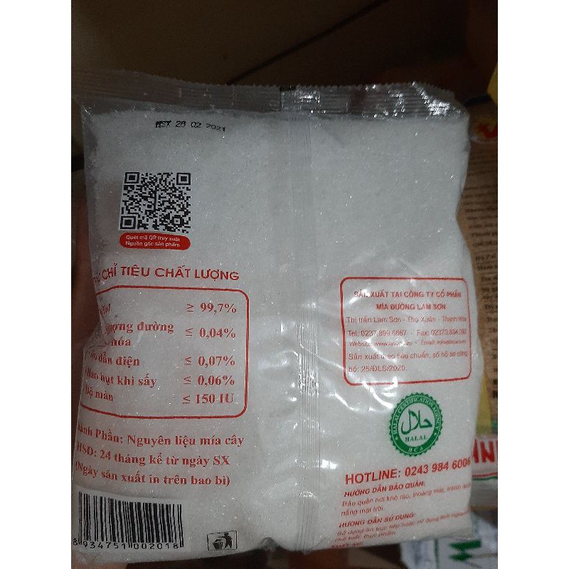 1kg đường tinh khiết Lam Sơn