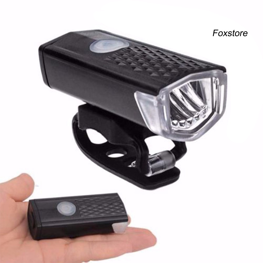 Đèn LED USB xoay 360 độ gắn phía trước và sau xe đạp