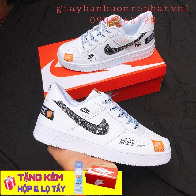 [ TẶNG HỘP + LỌ TẨY ] Giày Air force jus do it nam nữ