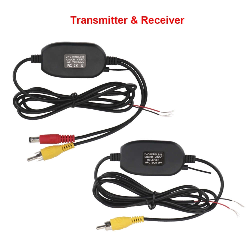 Bộ Thiết Bị Truyền Nhận Tín Hiệu Màn Hình 2.4G Không Dây Cho Camera Chiếu Hậu Xe Hơi
