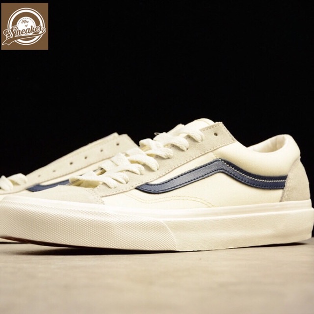 Giầy thể thao VANS style old skool trắng vạch đen ! ,, . ,, .