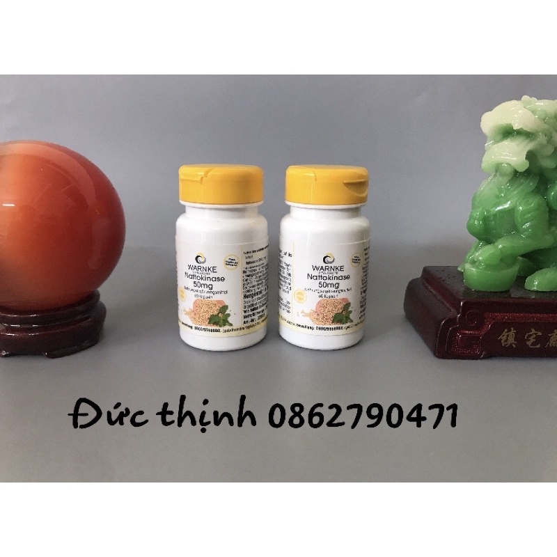 Viên uống phòng ngừa Đột Quỵ ,tai biến mạch máu não Nattokinase Warnke 50mg 100mg - Hàng nội địa Đức