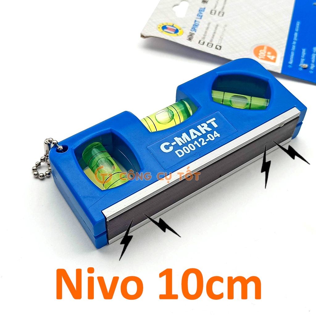 Thước thủy nivo từ 10cm C-Mart D0012-04